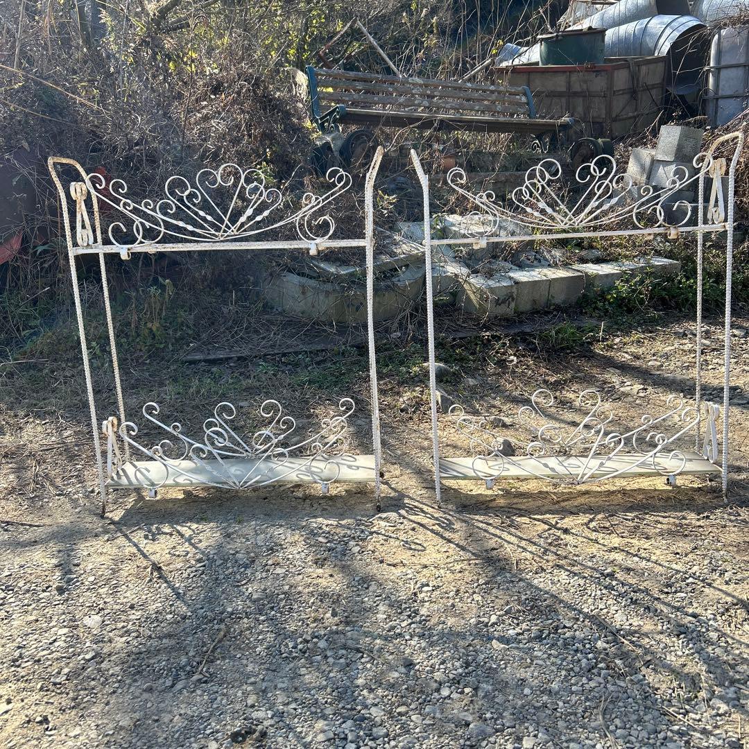 昭和　アンティーク　ガーデニング　シャビー アイアン　直接お渡し限定