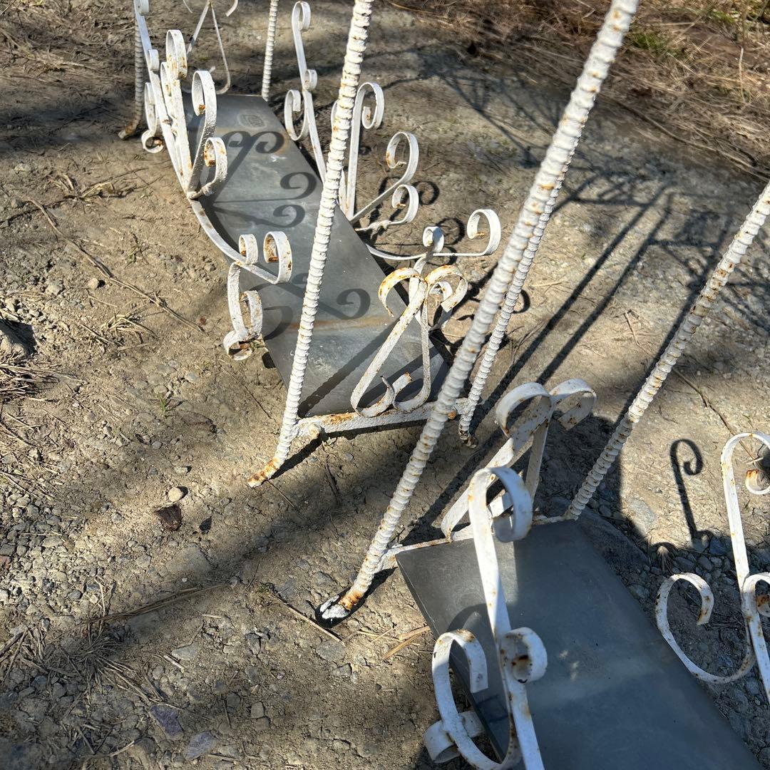 昭和　アンティーク　ガーデニング　シャビー アイアン　直接お渡し限定