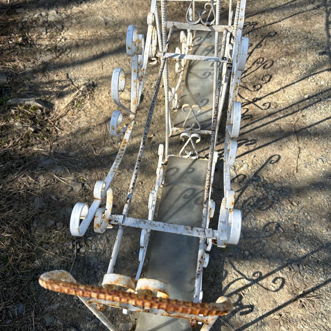 昭和　アンティーク　ガーデニング　シャビー アイアン　直接お渡し限定