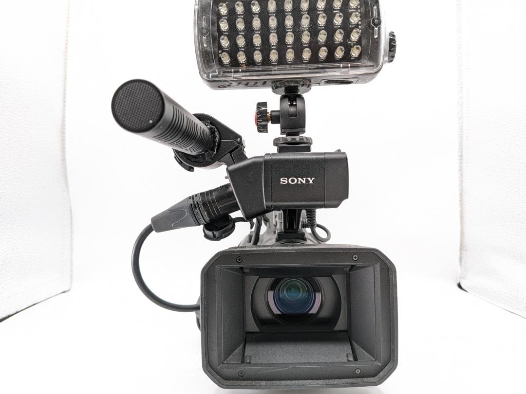 【動作〇】SONY ビデオカメラ HXR-NX70J ケース ライト付