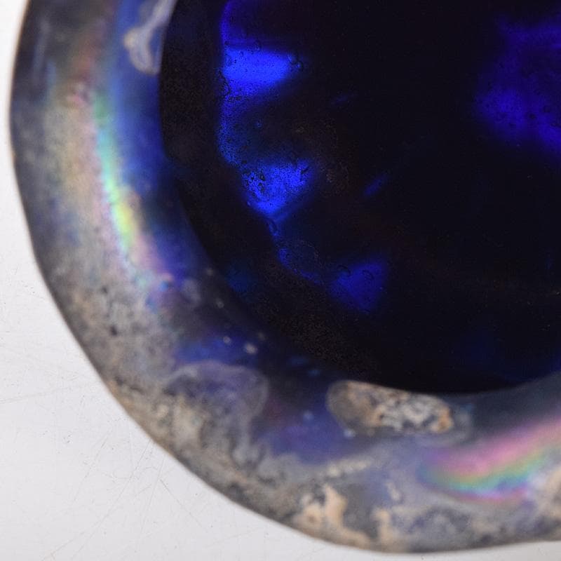 アンティーク　古代　ベネチアンガラス　ローマン硝子　古壷　V　R7612