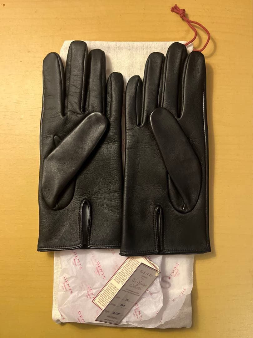 新品DENTS 15-1117 スマホ対応 レザーグローブ ブラック デンツ