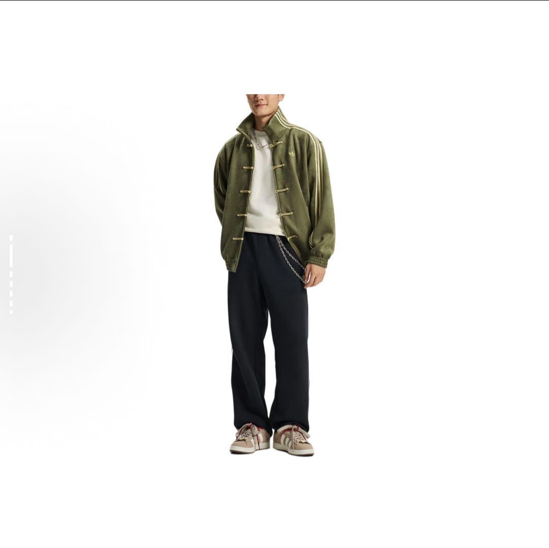 海外限定XL Adidas チャイナトラックジャケット グリーン　KT3847