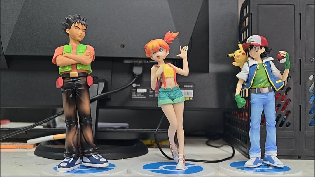 3枚 サトシとミスティ フィギュア 18cm