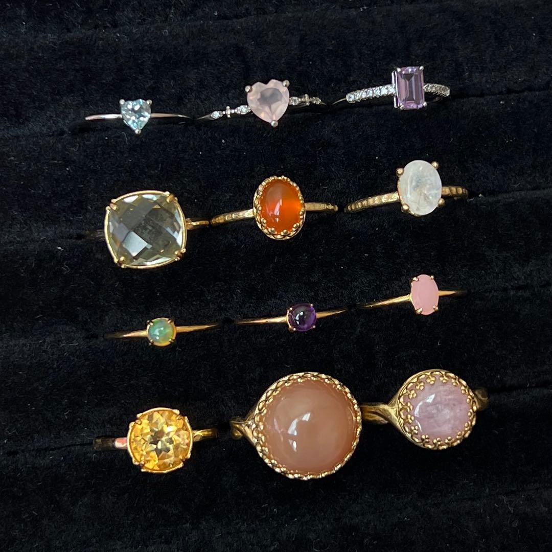 juvelia他　天然石リング　11本セット