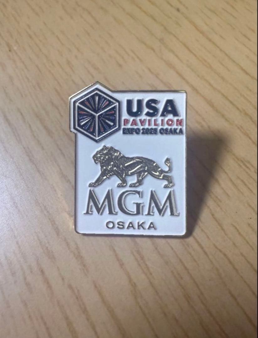 激レア MGM大阪 ピンバッチ アメリカパビリオン
