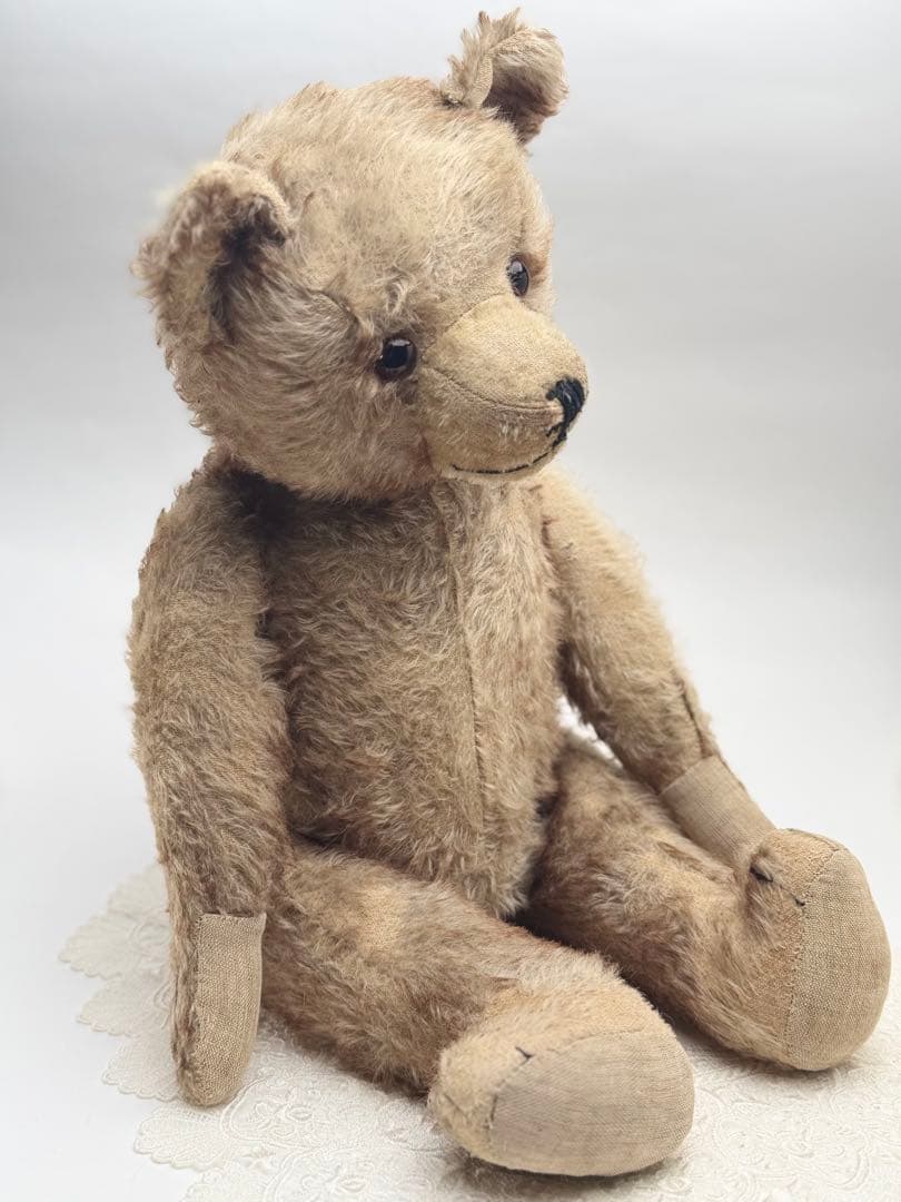 ち*ら様 ハーマン■1930's～1950'sアンティーク大型ベア54cm■HE