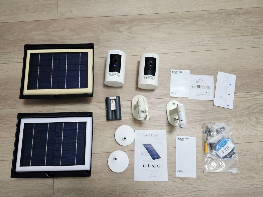 防犯カメラ Ring Stick Up Cam Battery& Solar Panel