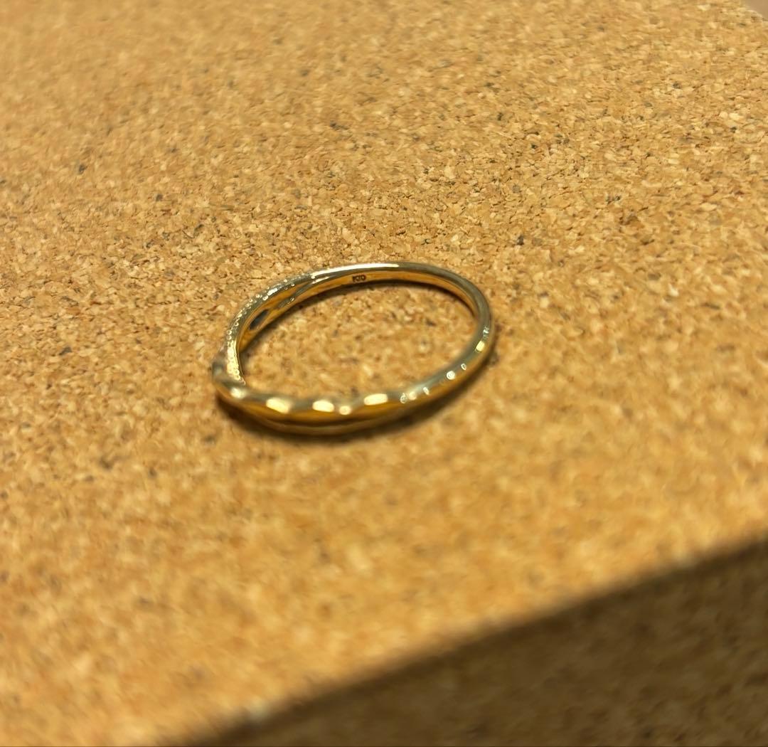 agete K10デザインリング