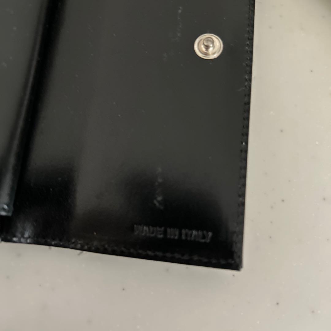 【未使用難あり】PRADA 三つ折り財布 ブラック