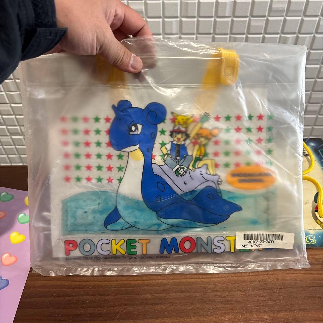 初代　ポケモングッズ　タオル　ハンカチ　ビーチバック　スプーン　黒板