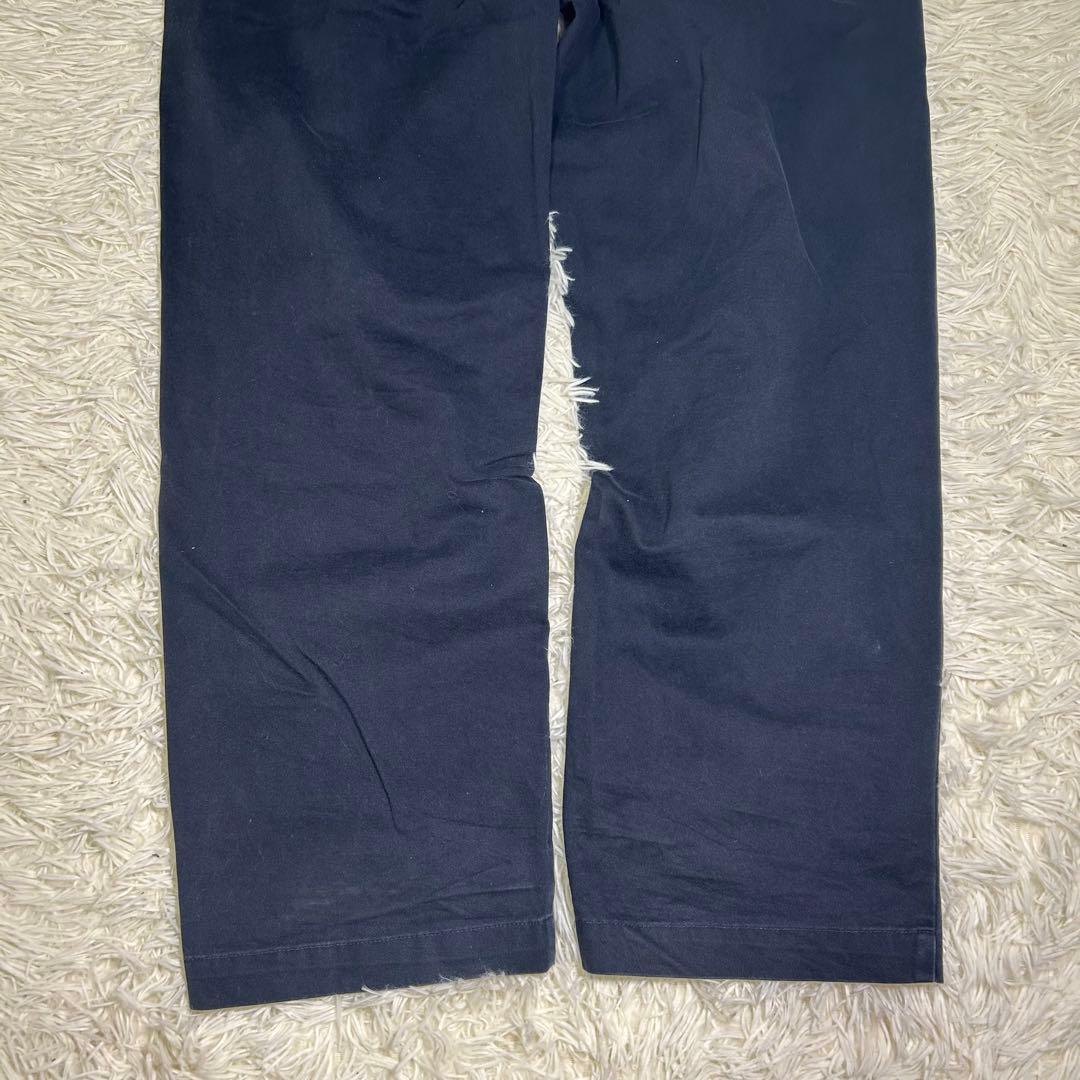 90s　ポロラルフローレン　ポロチノ　チノパン　USA製　ネイビー　W40