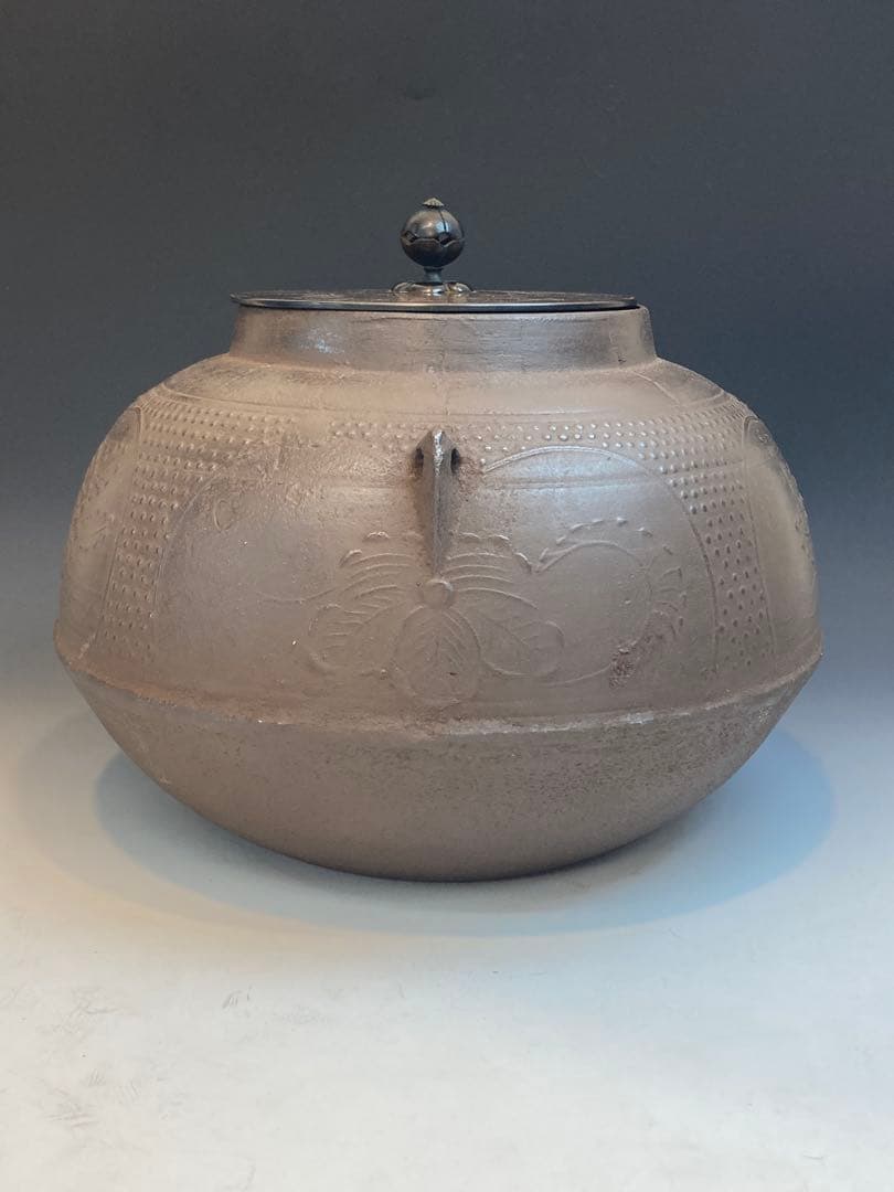 天猫 作 霰甑口釜 大西清右衛門極箱 茶道具