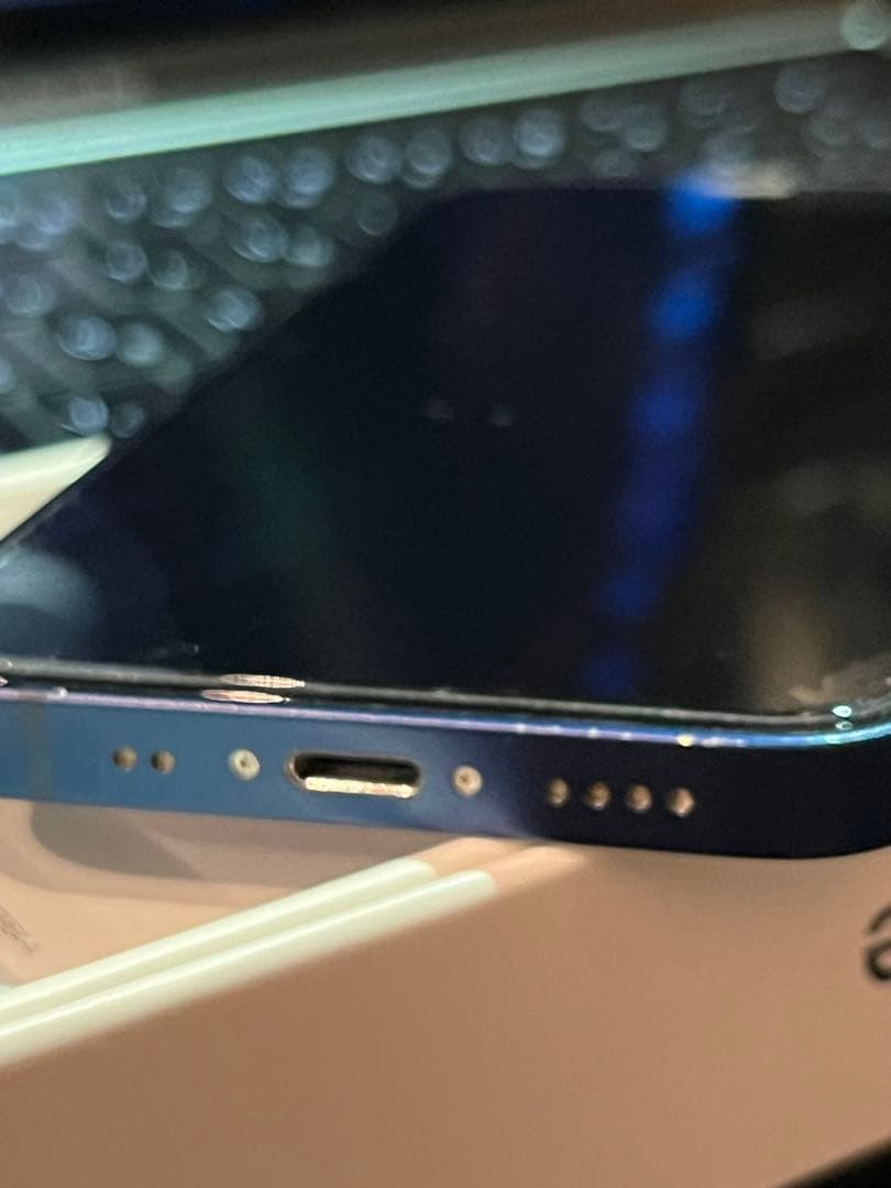 【概ね美品】 Apple iPhone 12 ブルー 本体 箱付き＋付属品多数有