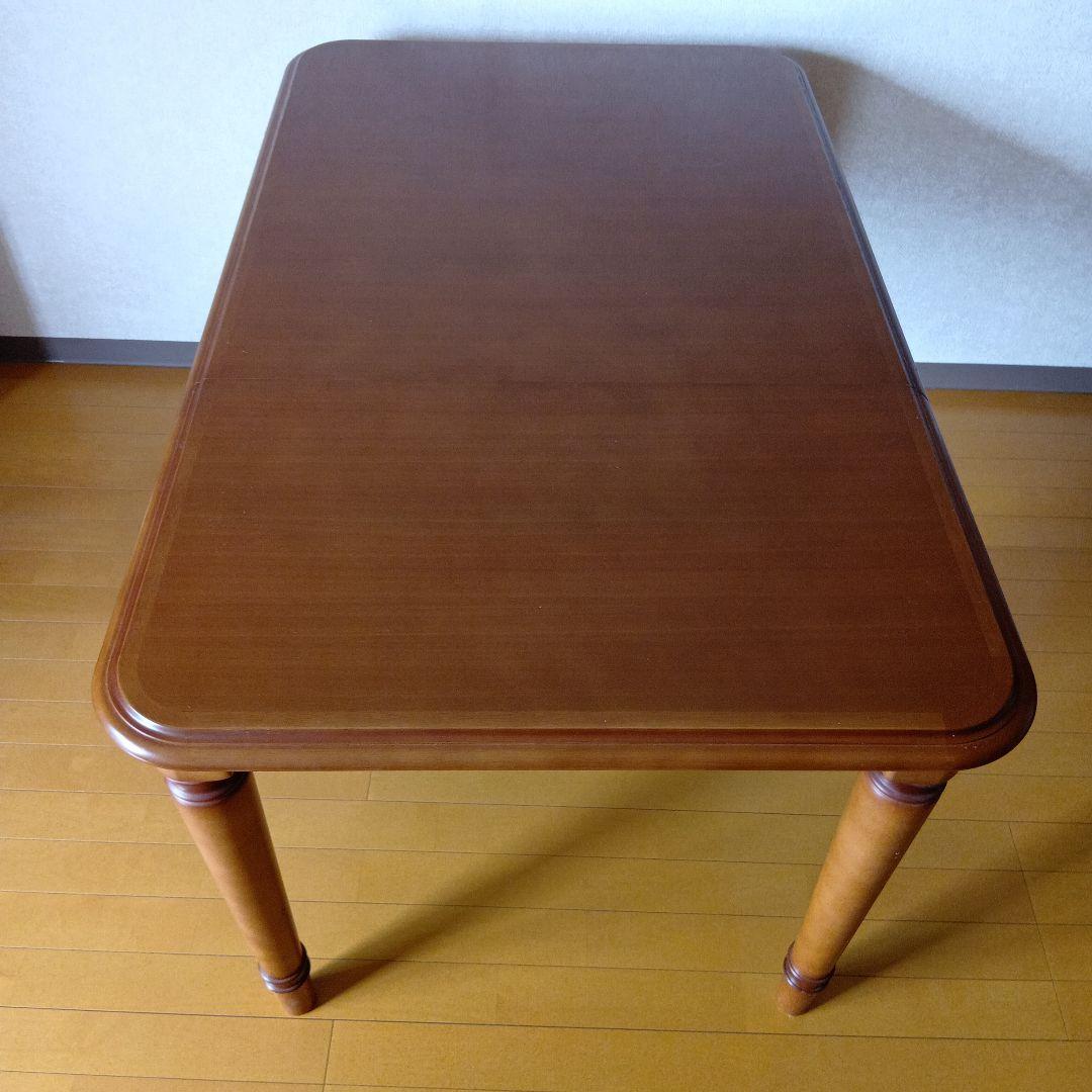 マルニ木工 地中海 片バタ式ダイニングテーブル 15万 伸長式