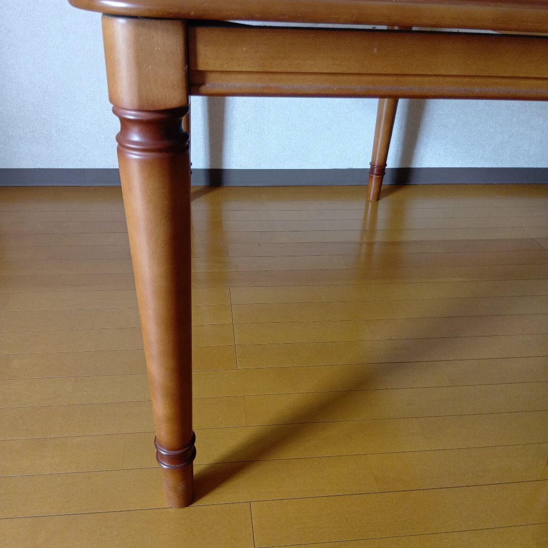 マルニ木工 地中海 片バタ式ダイニングテーブル 15万 伸長式