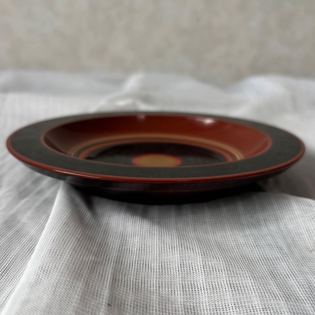 Ay95 加賀漆匠　高桑泉斎　独楽　銘々盆　五客　天然木　菓子器　古美術　骨董