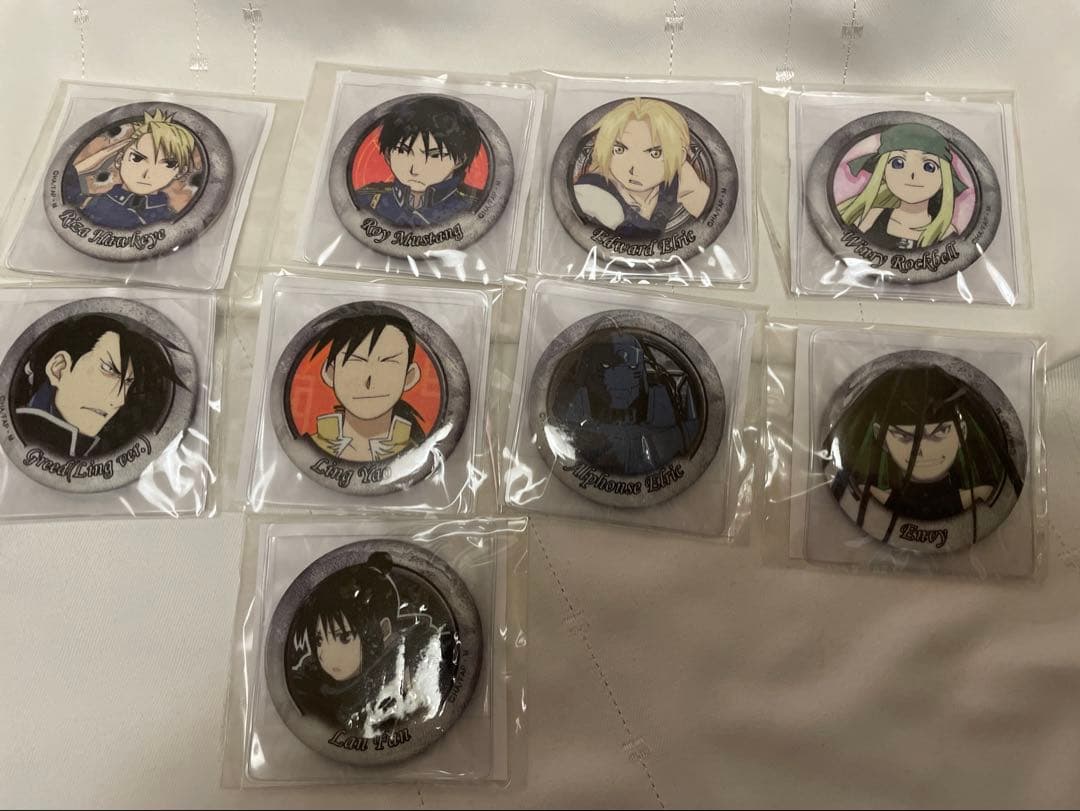 鋼の錬金術師　ハガレン　缶ミラーセット　エド　リザ　アル　ロイ　グリード　リン