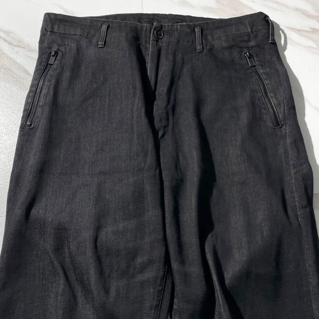 美品 22AW⭐️ヨウジヤマモトプールオム デニム サルエルパンツ ブラック