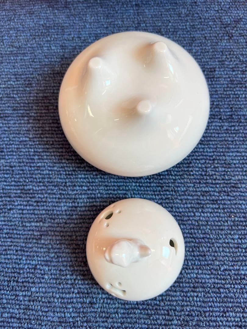 854  白磁　獅子　香炉　未使用