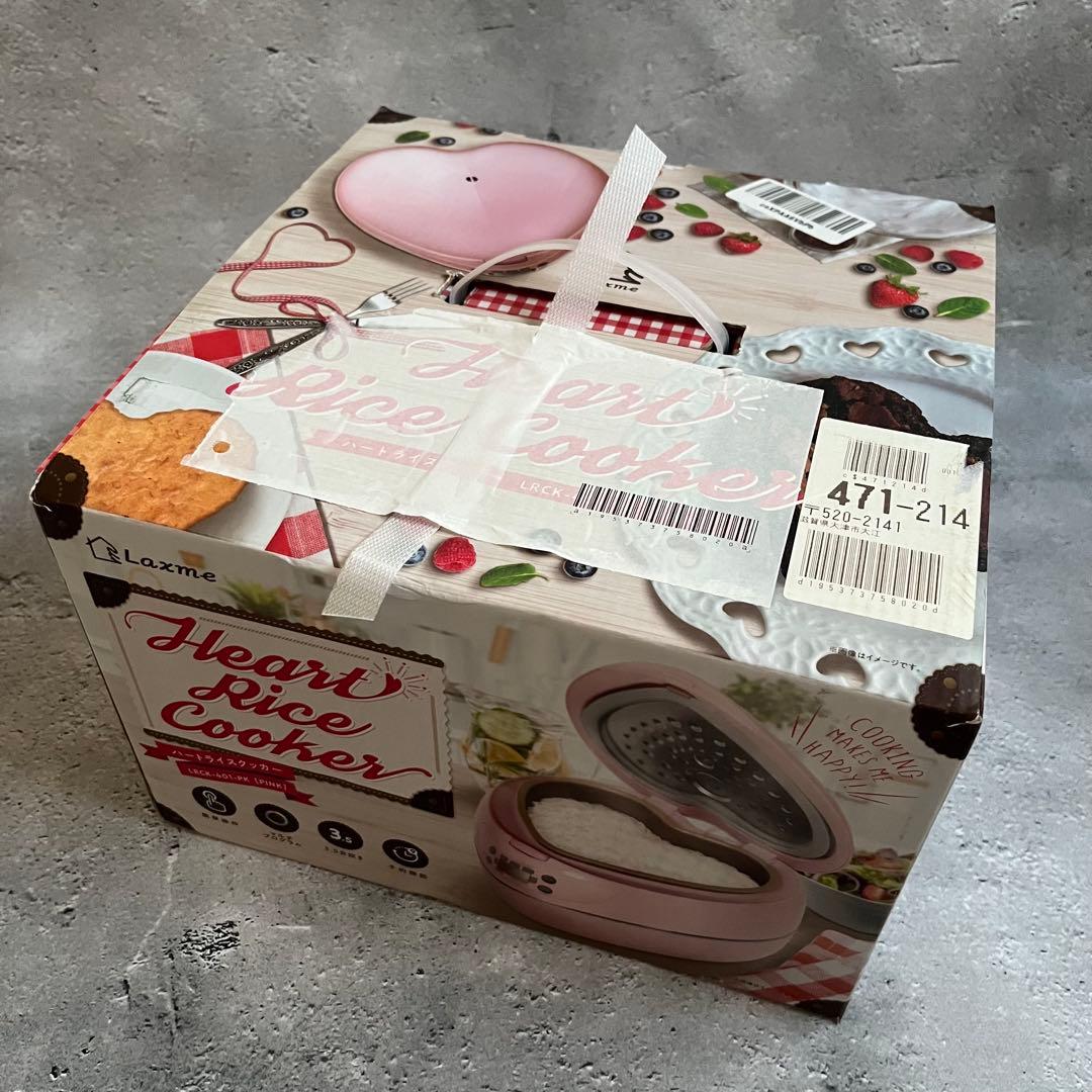 ハート型ピンク炊飯器　3.5合