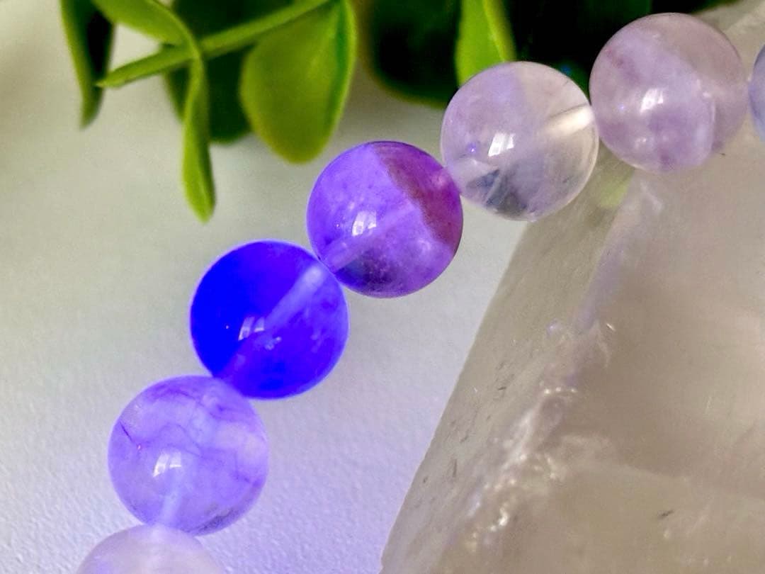 最高品質　幻想世界に架かる美しき虹　幻のレインボーシャインフローライトのブレス