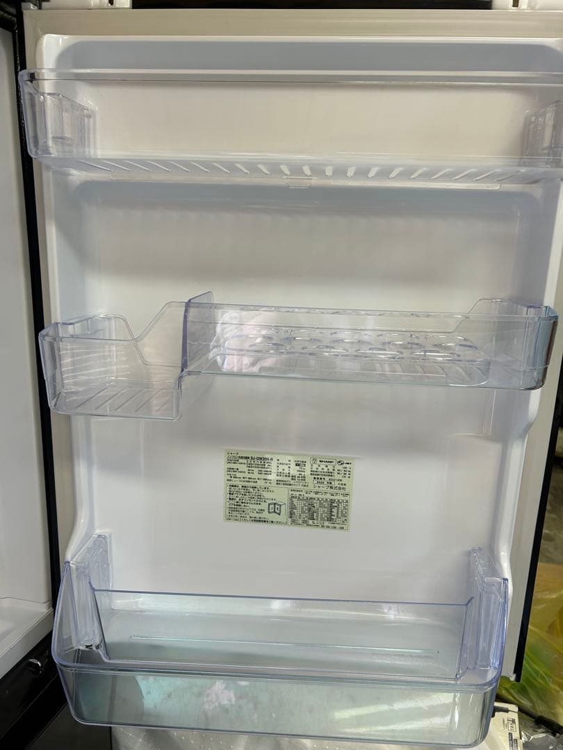 【美品】シャープ 冷蔵庫 SJ-GW35H-R 350L 両開き 2022年製