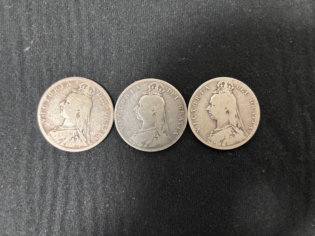 ハーフクラウン銀貨　ジュビリーヘッド