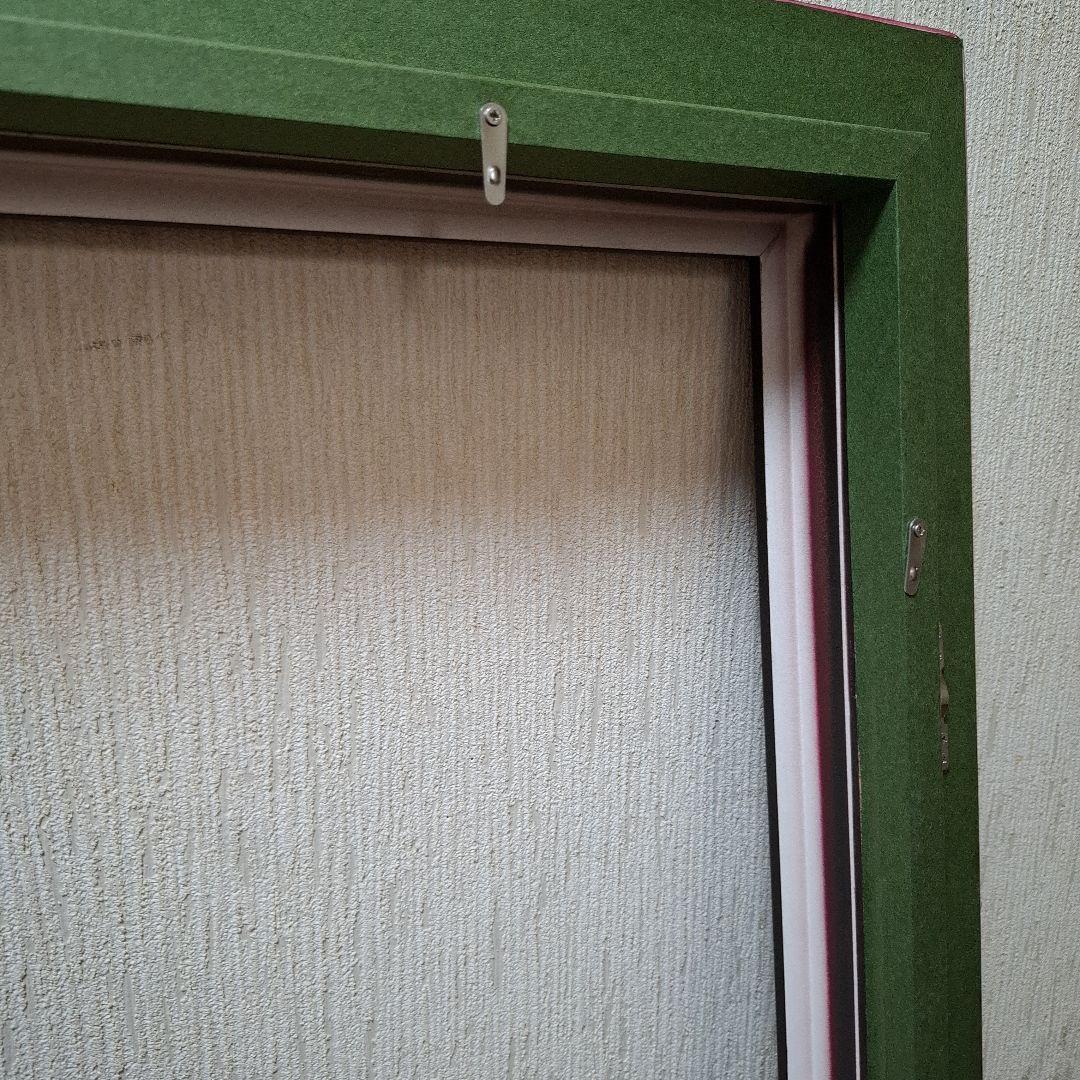 ※カッコイイ※黒っぽい茶色　油彩額縁 クラシックデザインF15　ひび割れ加工