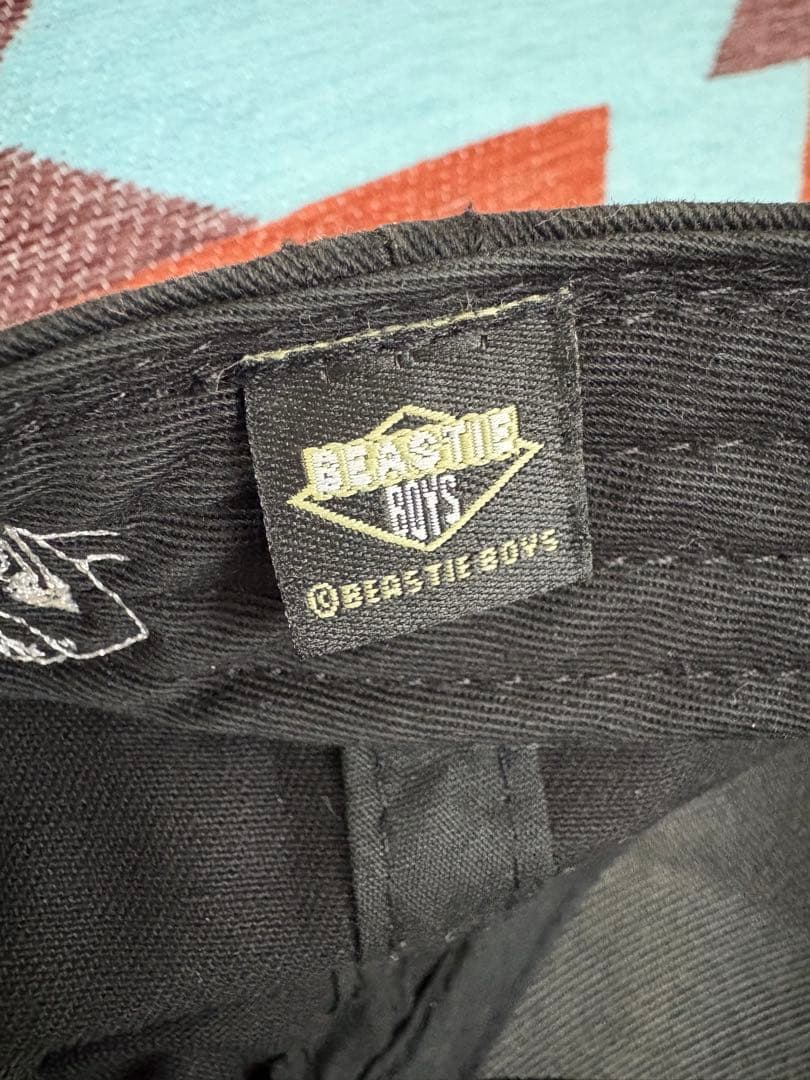 超希少‼️BEASTIE BOYS レーベル刺繍入りブラックキャップ