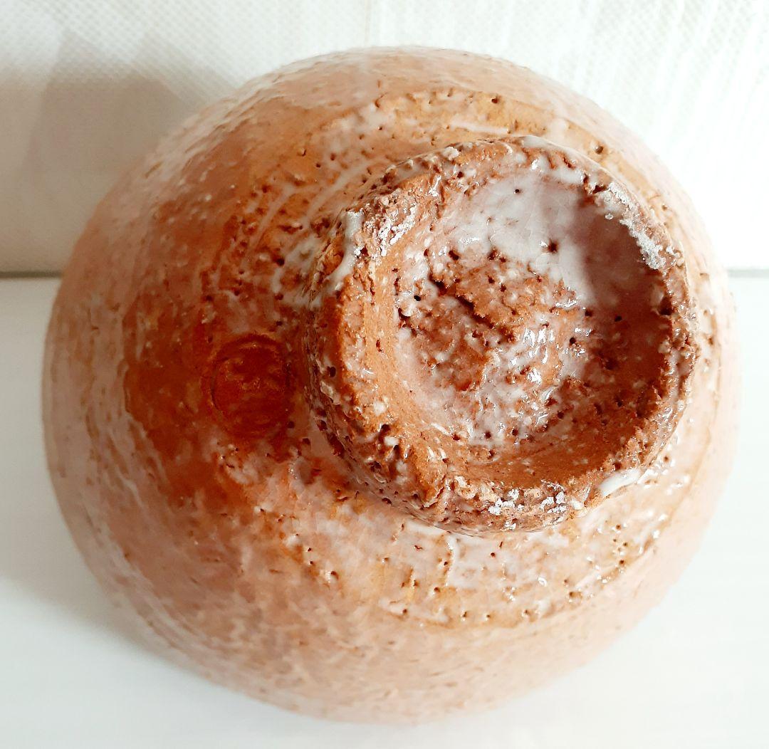 萩焼　大徳寺派宝林寺住職 福本積慶書付【味舌隆司】造　萩茶碗　銘　和敬　共箱