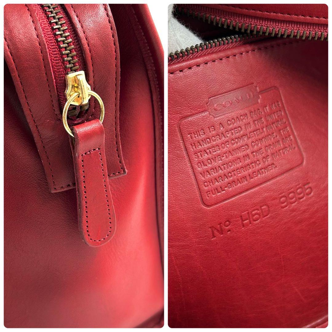 オールドコーチ 305 トートバッグ 2way 斜め掛け レザー レッド