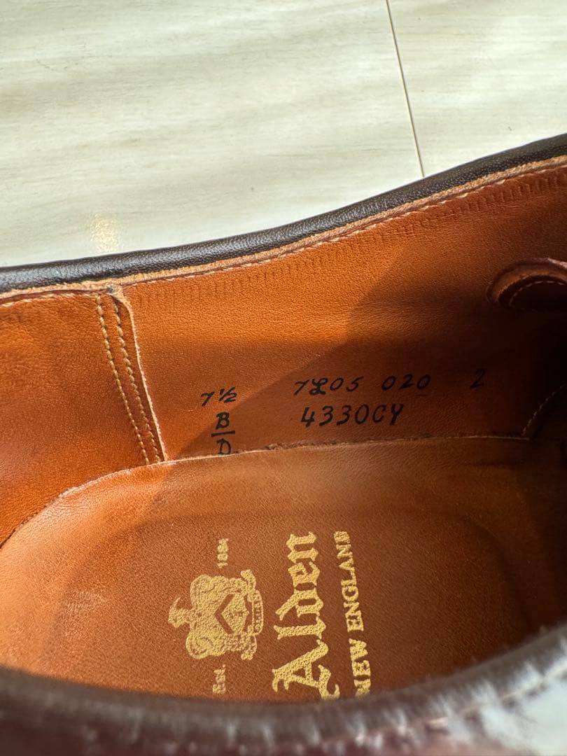 オールデン　AF26 4330CY プラザラスト　US7.5