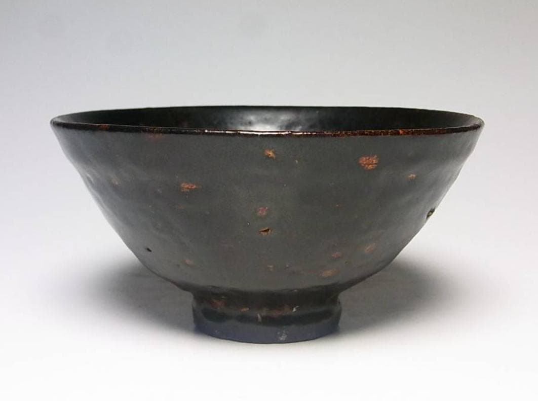 高麗天目茶碗｜李朝時代・黒釉・箱書あり