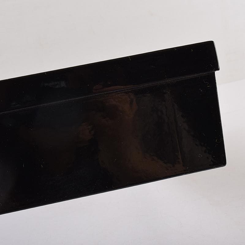 茶道具　塗師　宗勝作　真塗　菊桐四君子蒔絵　炉縁　共箱　V　8398A