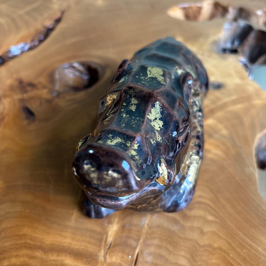 六兵衛窯 干支置物 「晨亥」亥年 清水焼 陶芸 たち吉 共箱