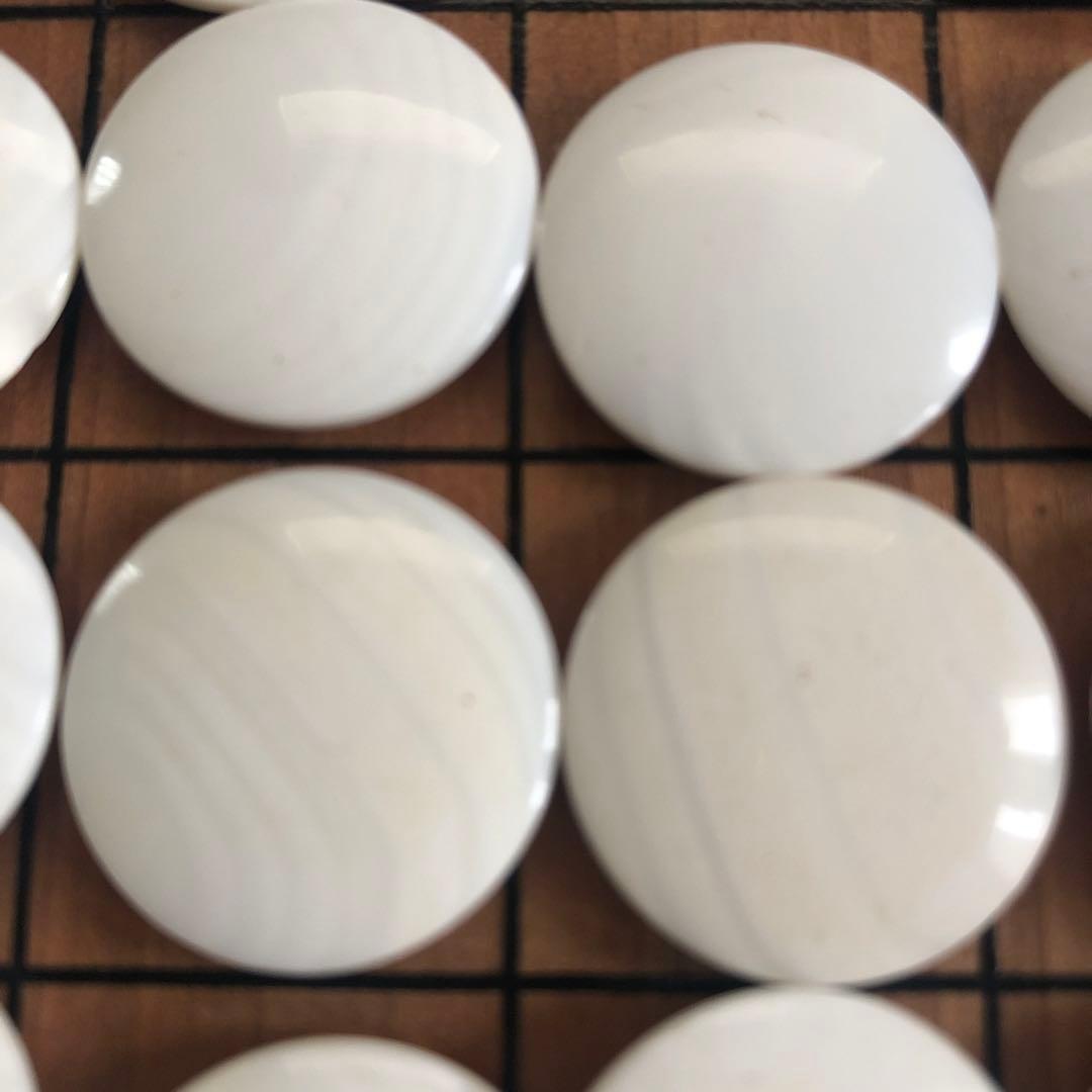 足付碁盤 碁石セット　おへそ付いてます