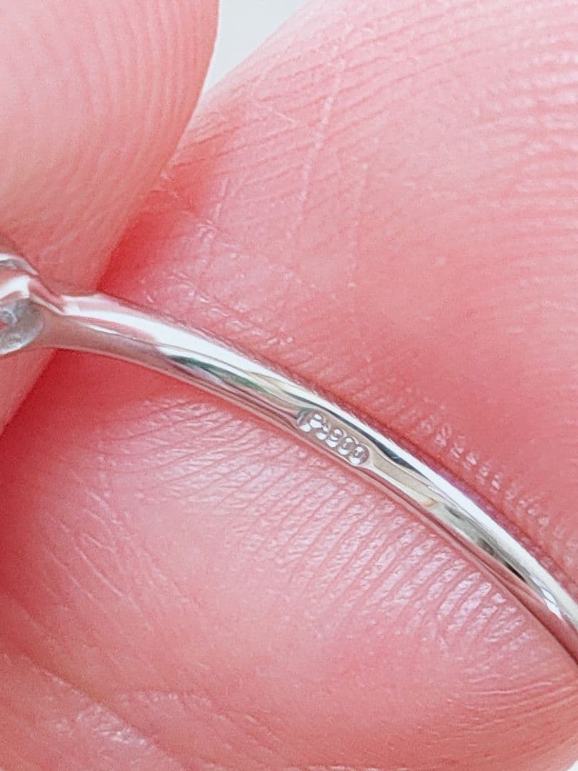 未使用品 pt900 天然タンザナイト ダイヤモンド リング