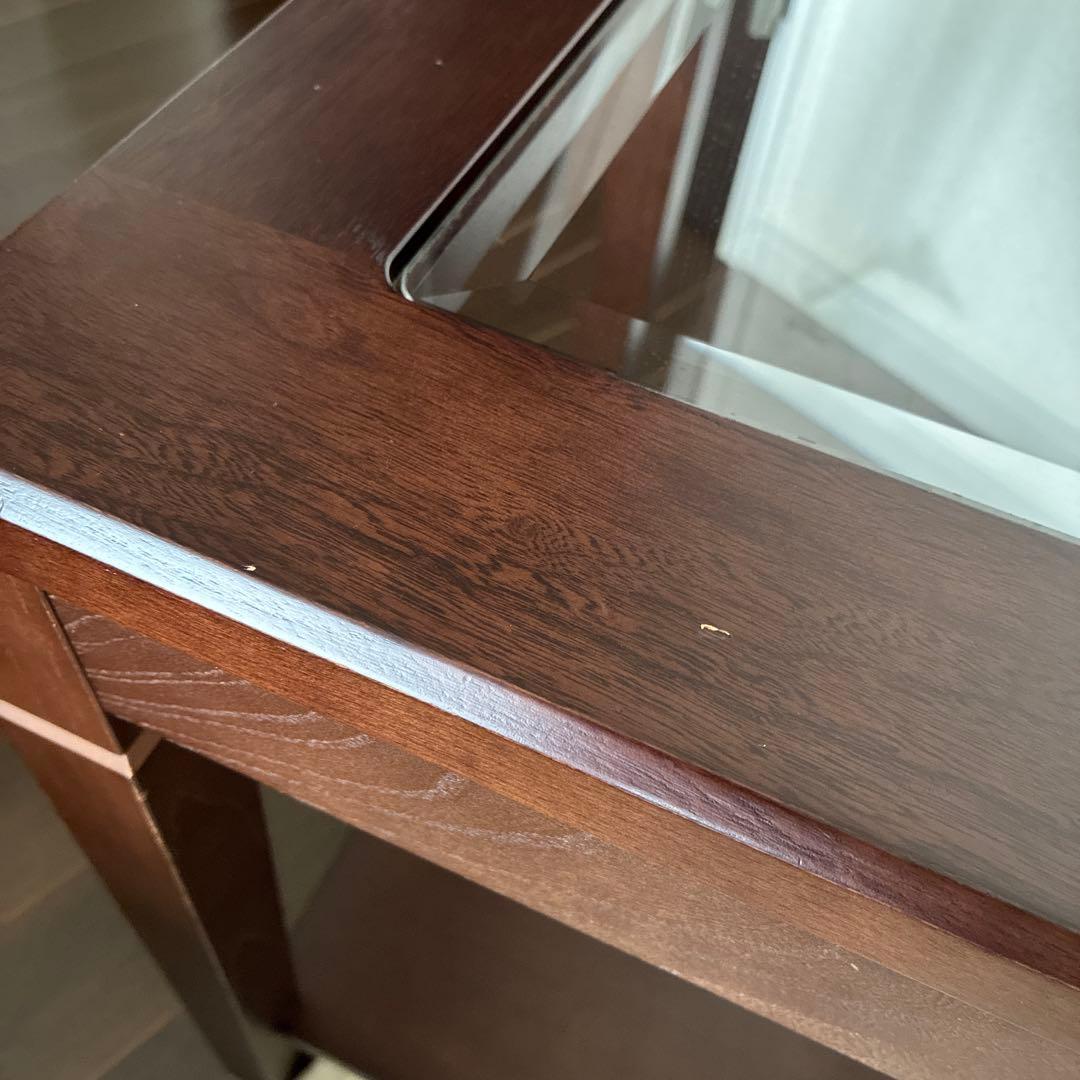 マルニ木工　maruni　ネストテーブル　ガラスサイドテーブル