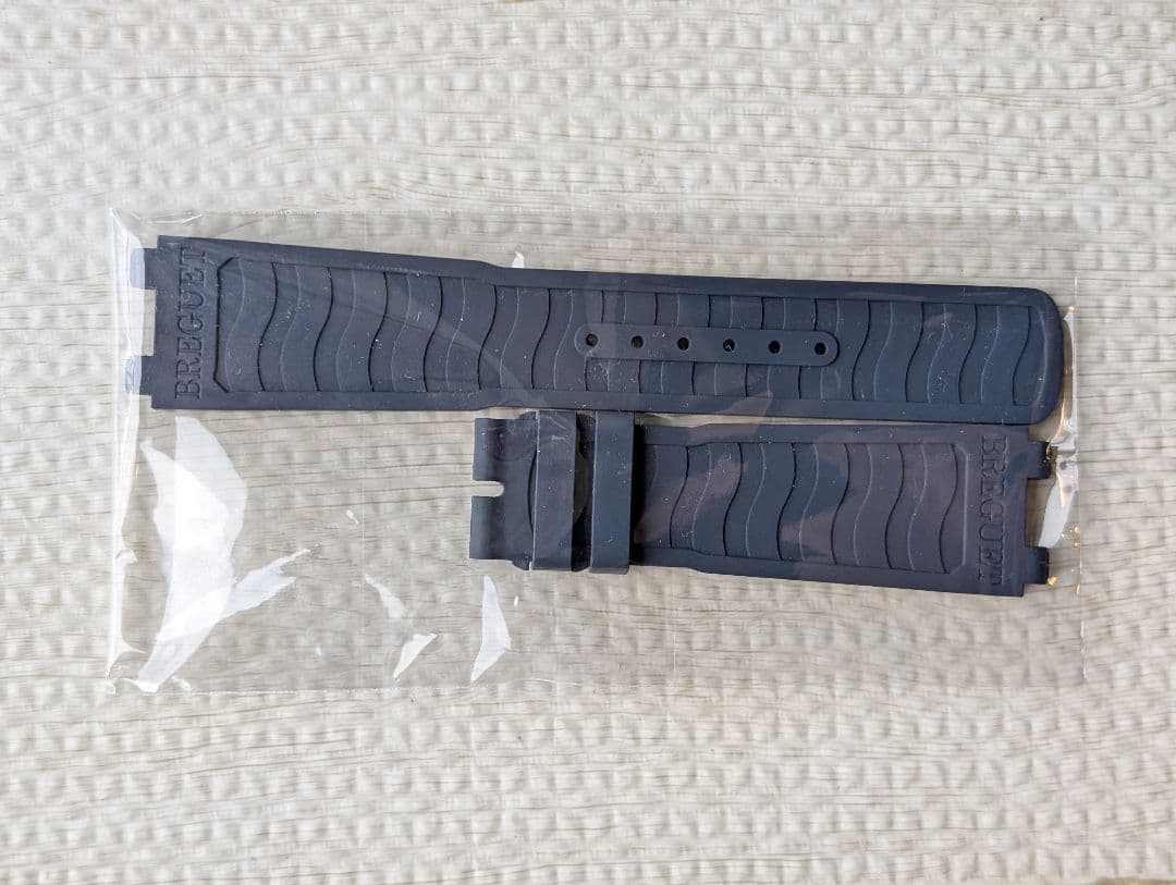 ブレゲ ラバーベルト 純正 マリーン用 ネイビー 未使用 22mm