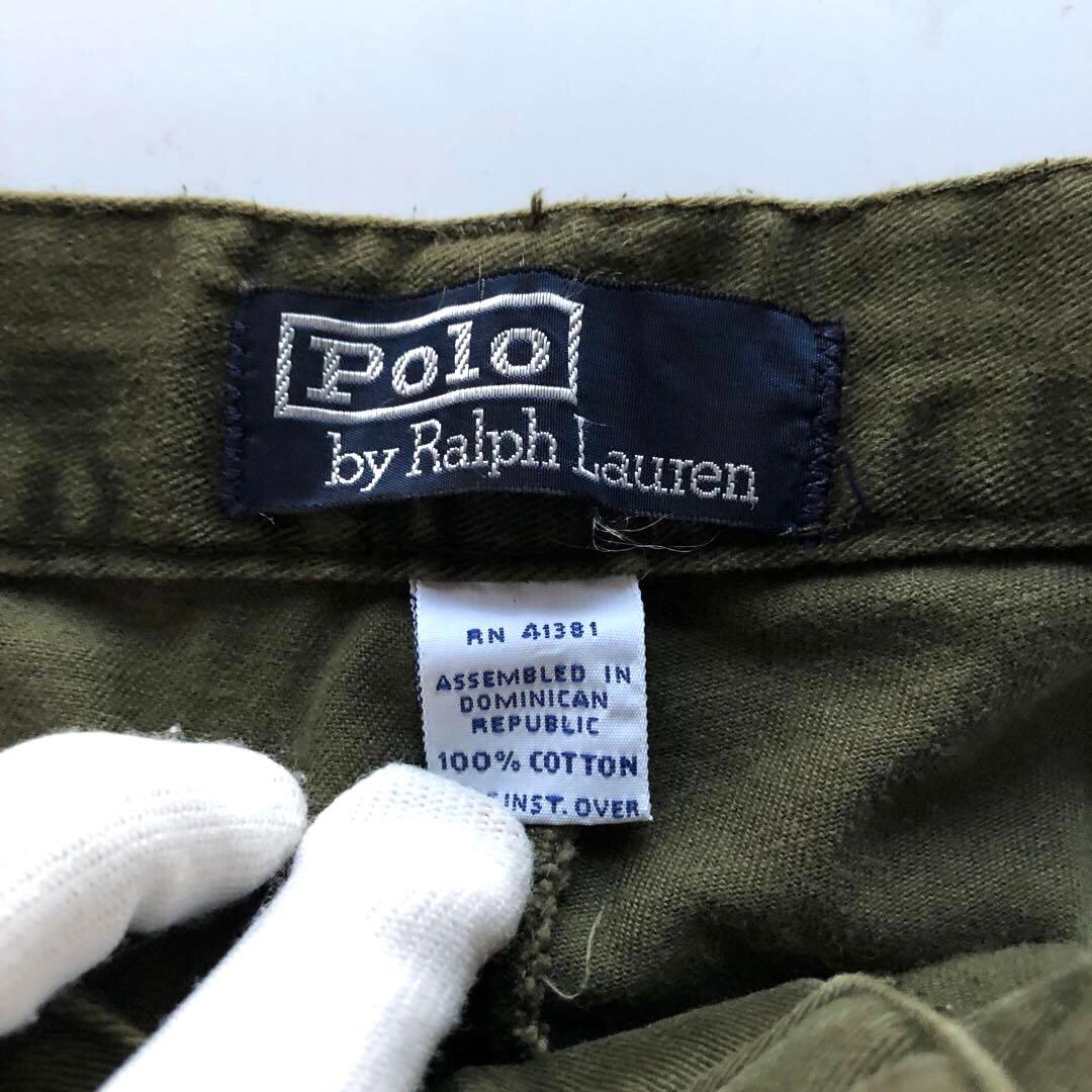 ★ヴィンテージ★ラルフローレン チノパン カーキ ポロチノ 34×32