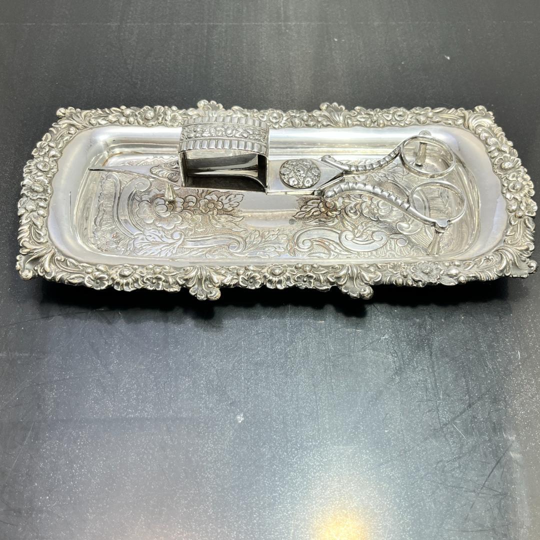 【英国】キャンドルトリマー/トレー　スナファー/燭台用芯トリマー