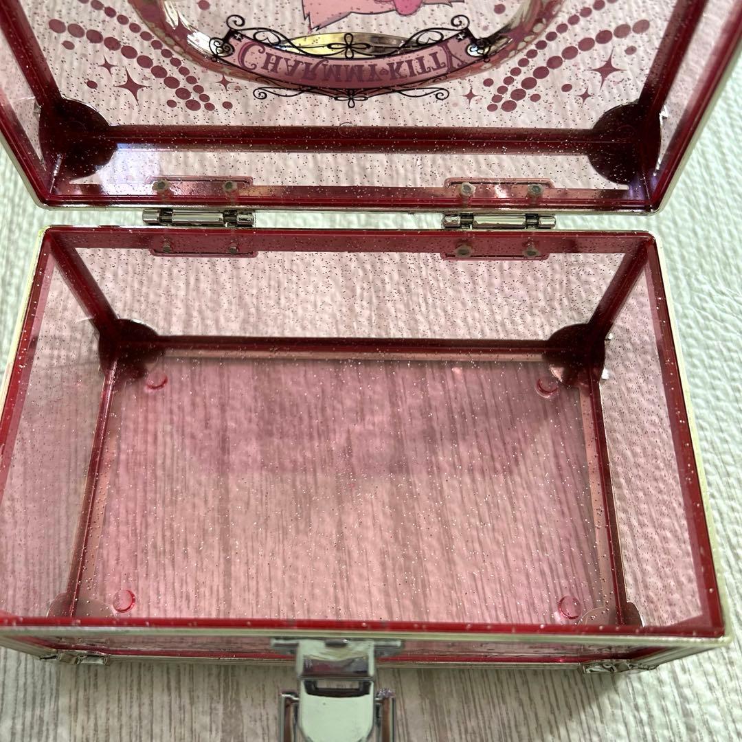 レア✨チャーミーキティ バニティケース 2005 レア ピンク ラメ　平成レトロ