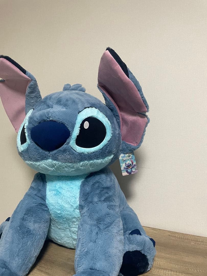 スティッチ　巨大　ぬいぐるみ　コストコ　ブランケットつき