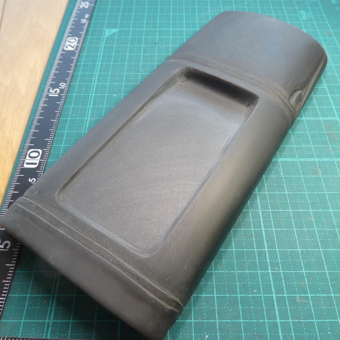 書道 硯 歙州硯 ４① 大硯 竹節硯