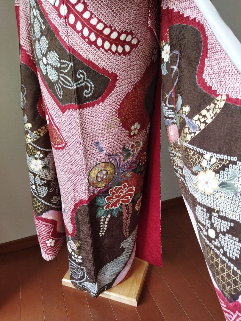 riy＊様　434.練習用にも！　振袖と袋帯2点セット　正絹　フルセット　成人式