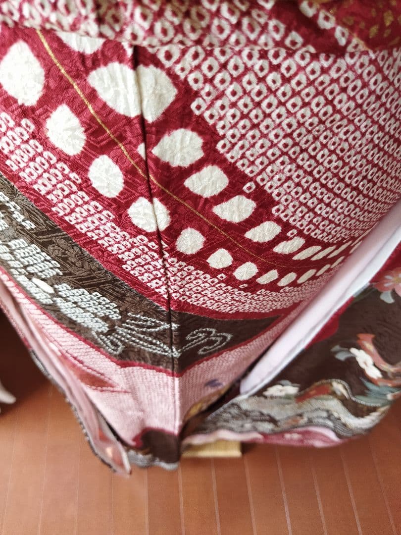 riy＊様　434.練習用にも！　振袖と袋帯2点セット　正絹　フルセット　成人式