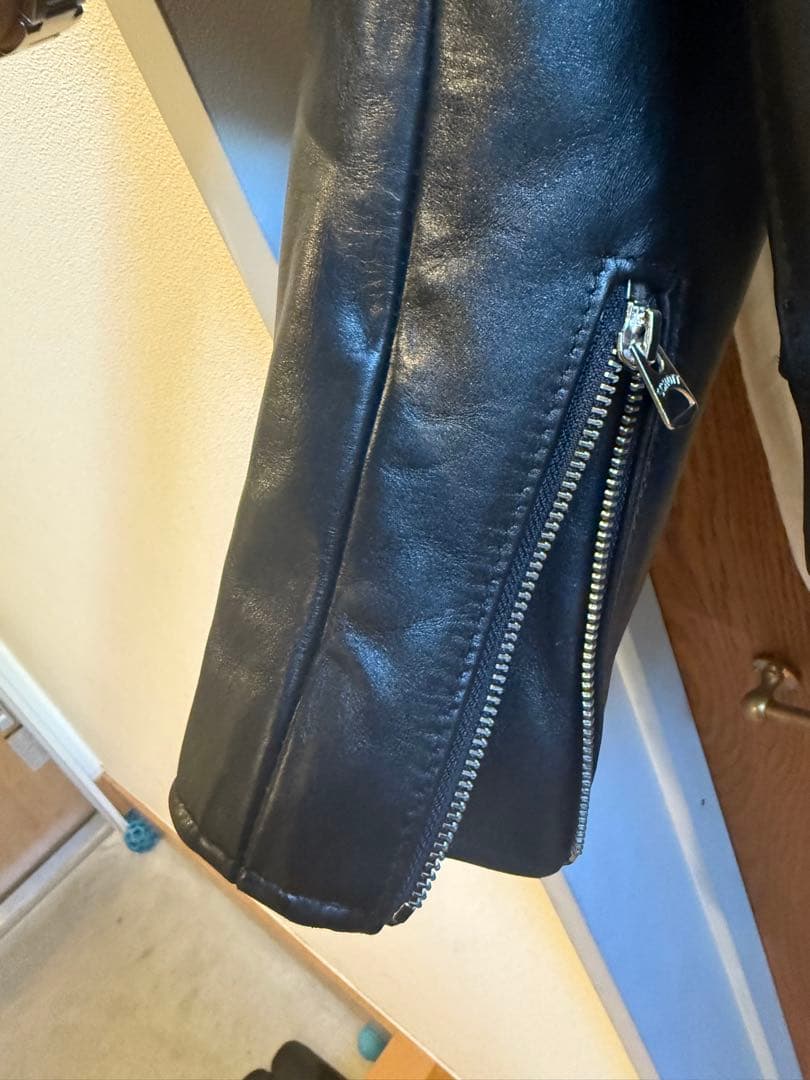 Schott シングルライダースジャケット ブラック 38