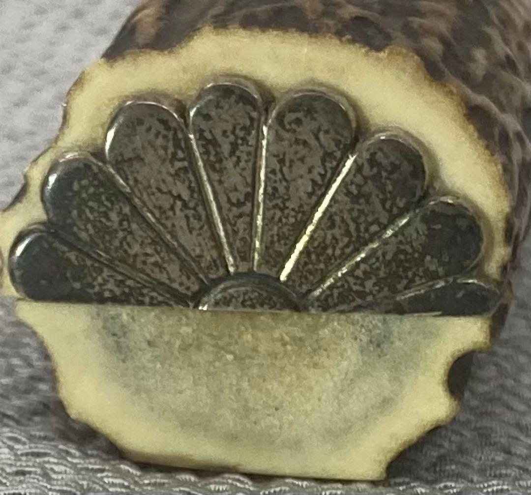 B439s「春日大社鹿角香合」木遊軒一丘造一司作　共袋(一丘)共箱(一丘一司銘)