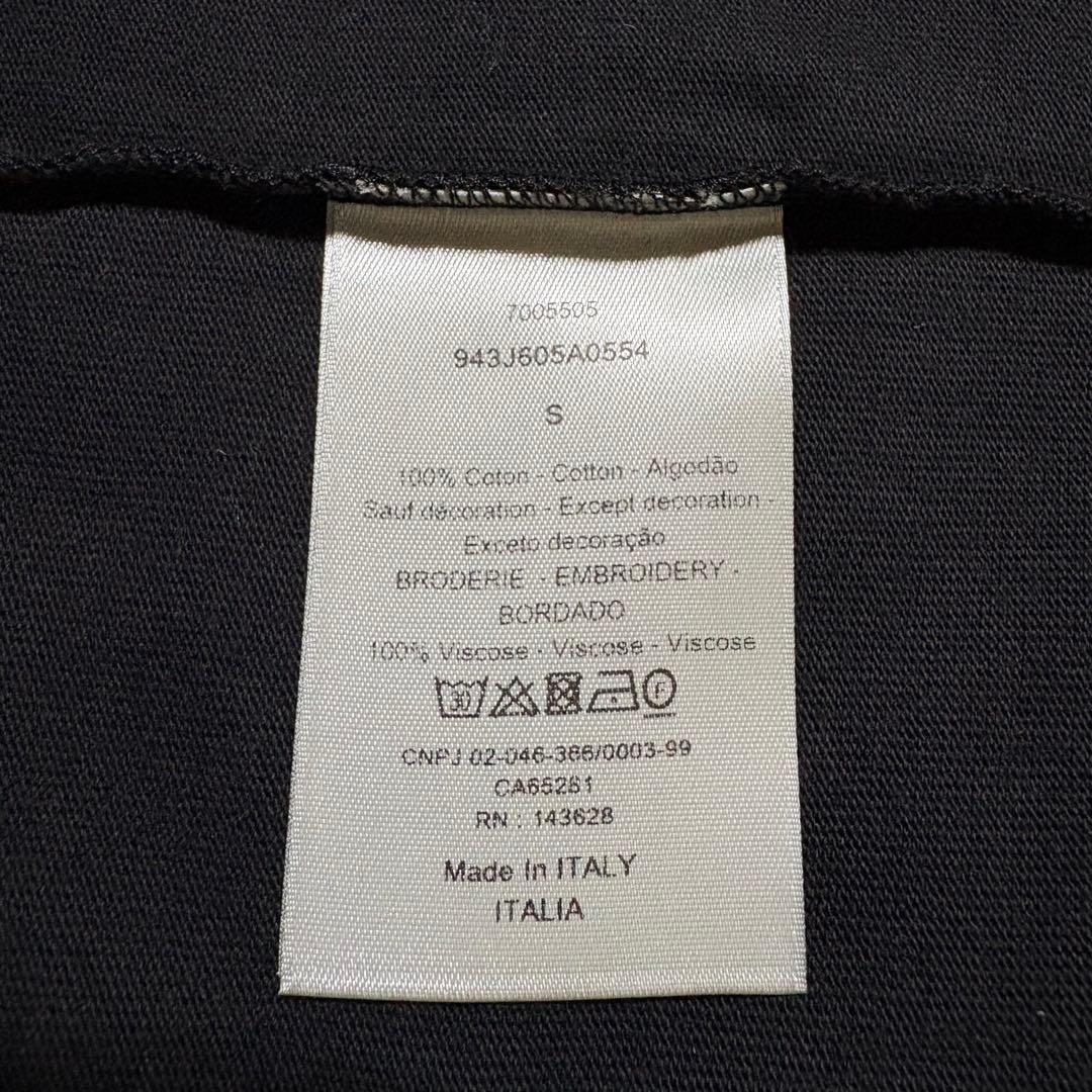 ディオール　Tシャツ　CD ロゴ　ブラック　Sサイズ　アイコン　綿100%